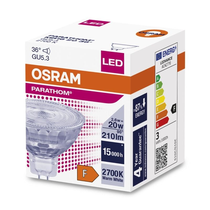 Osram LED lamp E27 10.5W 3000K 230V niet-dimbaar IP20 830 lumen CRI 80 warm wit CE RoHS