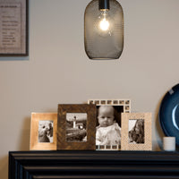 Lucide Mesh hanglamp Zwart, ronde metalen kap Ø150mm, E27 fitting 60W max, hoogte verstelbaar, IP20