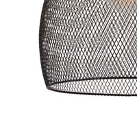 Lucide MESH suspension luminaire Noir Ø28cm 1xE27 lampe suspendue en métal moderne IP20 hauteur réglable dimmable