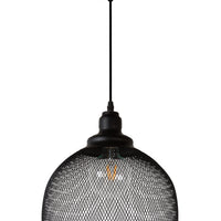 Lucide MESH suspension luminaire Noir Ø28cm 1xE27 lampe suspendue en métal moderne IP20 hauteur réglable dimmable