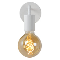 Applique murale Lucide SCOTT, 1xDouille E27, 40W max, IP20, corps en métal, finition Blanc Mat, style vintage