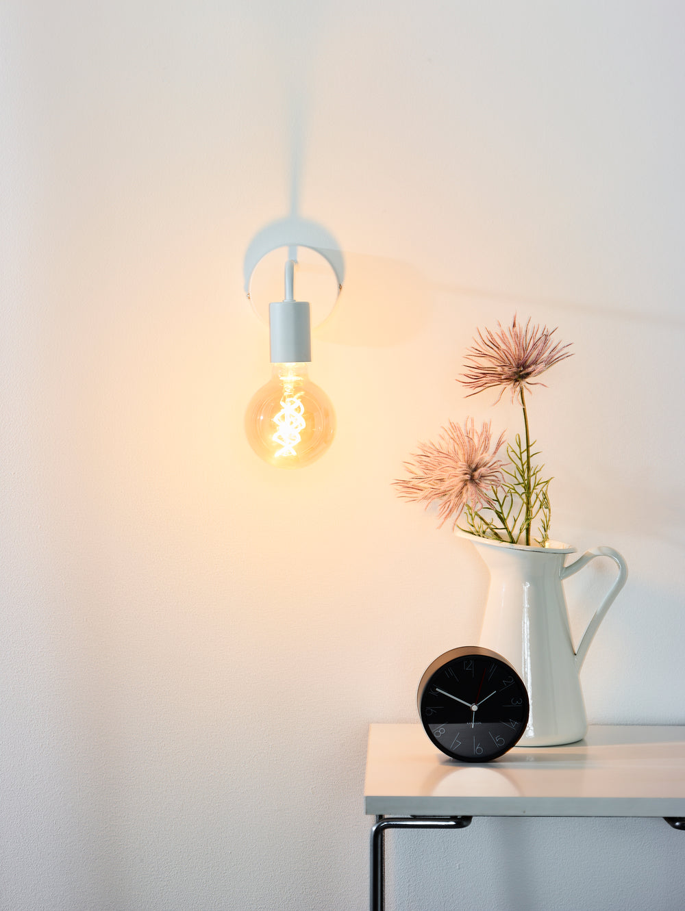 Applique murale Lucide SCOTT, 1xDouille E27, 40W max, IP20, corps en métal, finition Blanc Mat, style vintage