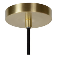 Lucide TYCHO vintage hanglamp, 6xG9 fittingen, zand messing met gerookt glas, Ø25,5cm, in hoogte verstelbaar, IP20