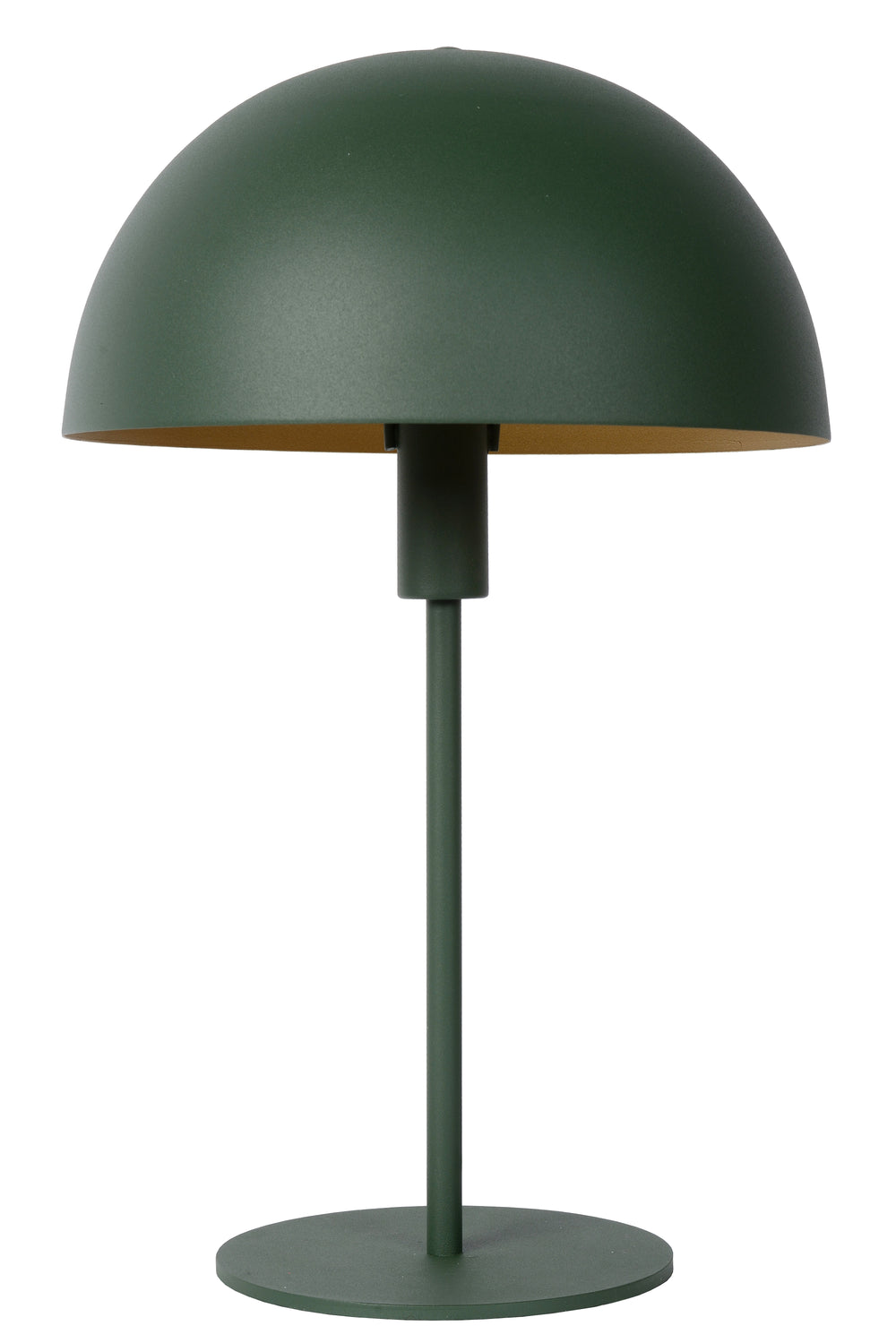 Lampe de table Lucide SIEMON Ø25cm moderne Acier vert, culot E14, éclairage intérieur IP20 avec interrupteur sur cordon