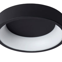 Lucide TALOWE LED plafondlamp, dimbaar 20W 3000K IP20 rond Zwart aluminium Ø300mm