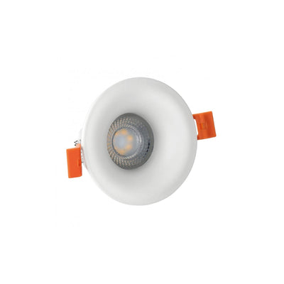 Spot encastré Spectrum LED GU10 Blanc Japandi rond 85MM IP20 250V boîtier en aluminium découpe 75MM