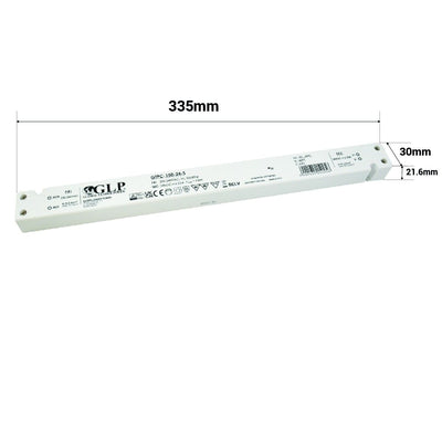 adaptateur secteur led glp 24v 150w design mince ip20 6.25a
