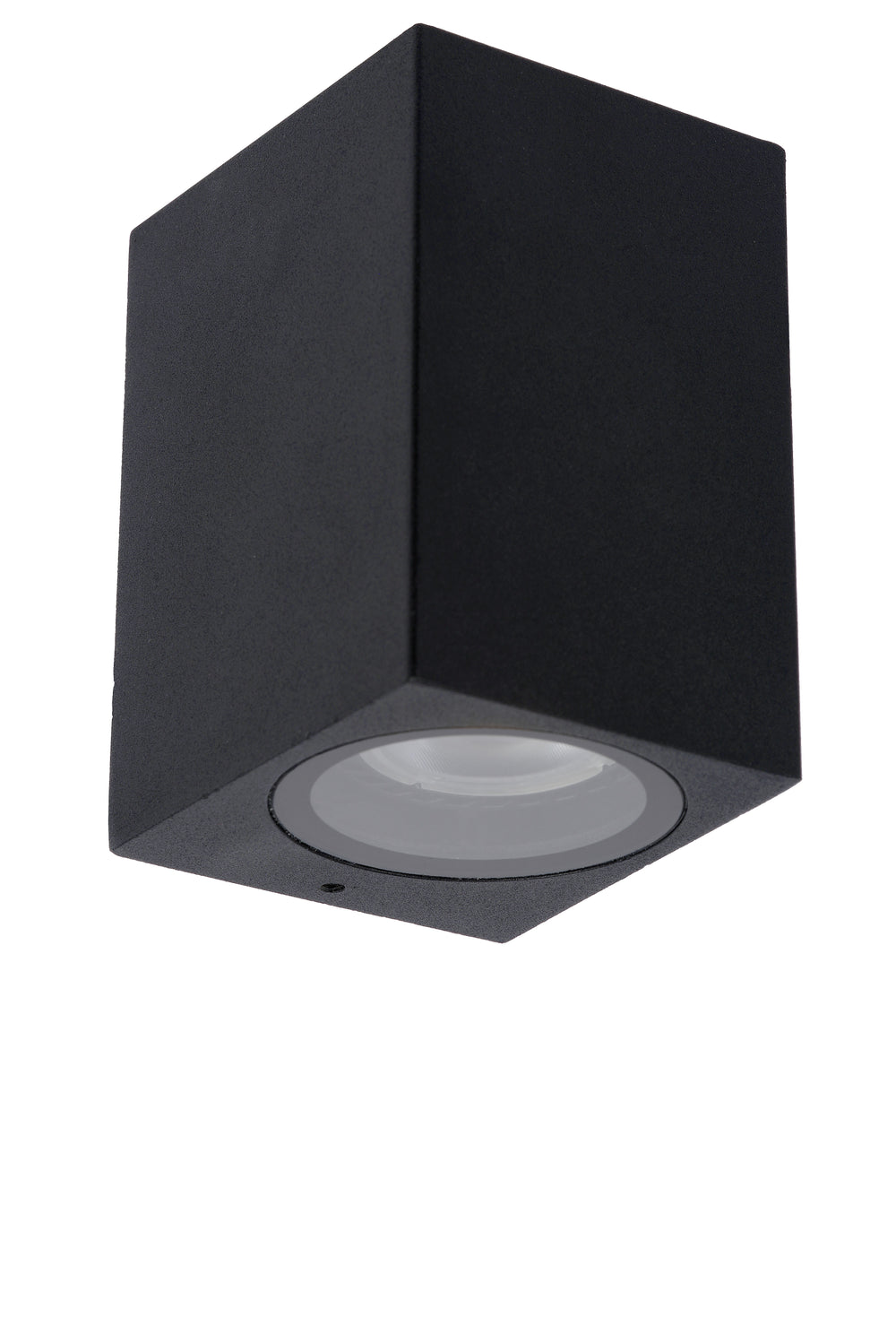 Applique murale intérieure extérieure Lucide ZARO, 1xGU10, IP44 Aluminium noir design carré, 220-240V, style moderne