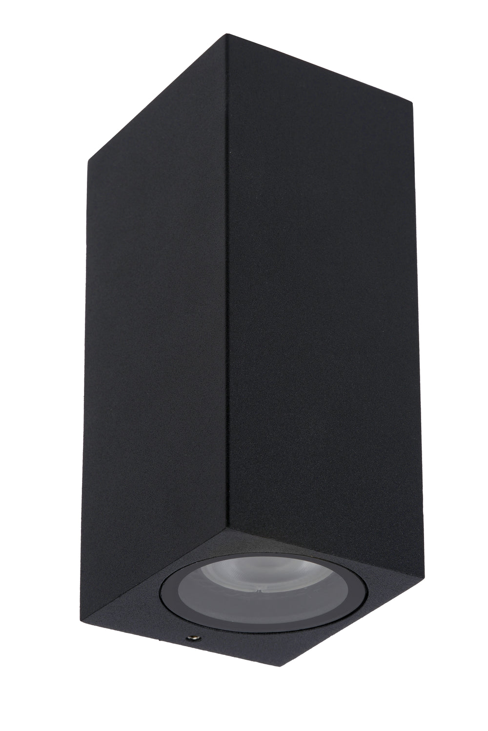 Lucide ZARO moderne wandlamp Zwart, 2xGU10 35W, 220-240V, IP44 buiten binnen aluminium vierkant design