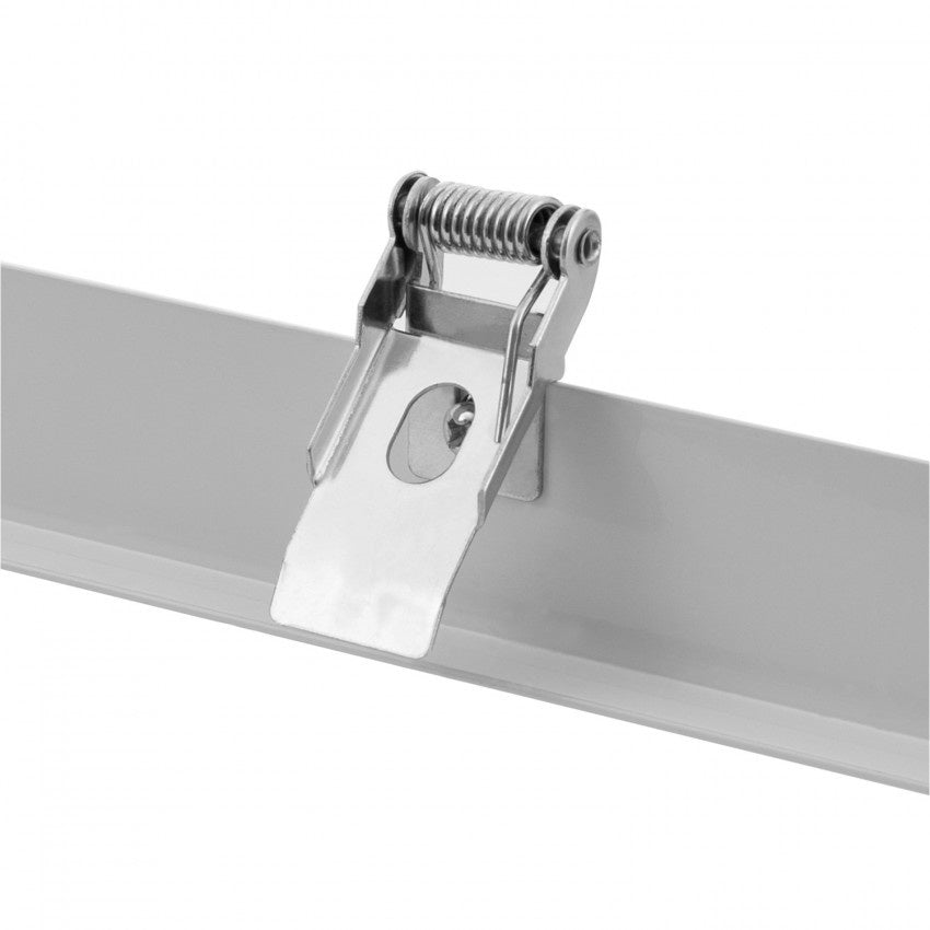 Panneau LED LCB 120x30cm système encastré cadre blanc aluminium IP20 220-240V AC