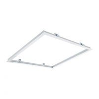 Panneau LED 30x30cm cadre encastré aluminium blanc, ip20, 220-240v, certifié ce rohs