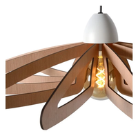 Suspension Lucide ZIDANE Blanche Ø76cm, 1xDouille E27, MDF et Métal, IP20, 220-240V