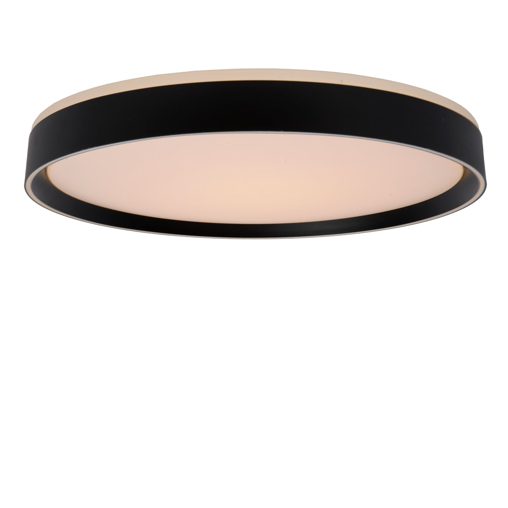 Lucide NURIA Plafonnier LED 36W 2700K 3-Niveaux Dim rond Ø50cm Noir moderne IP20