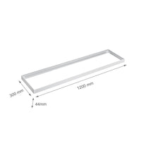 Spectrum led frame voor opbouwarmatuur 300x120mm wit, energiebesparend design voor optimale ruimteverlichting