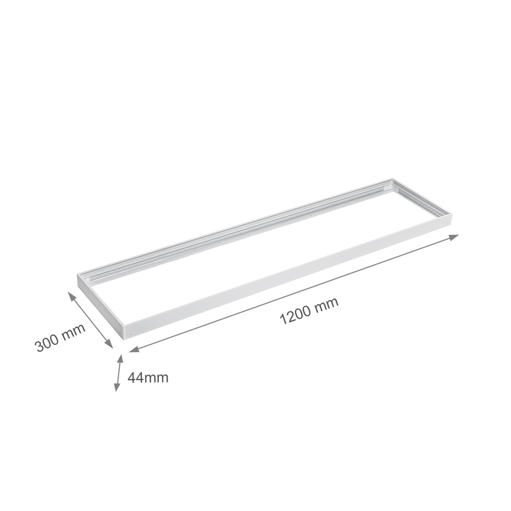 Spectrum led frame voor opbouwarmatuur 300x120mm wit, energiebesparend design voor optimale ruimteverlichting