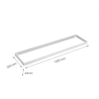 Spectrum led frame voor opbouwarmatuur 300x120mm wit, energiebesparend design voor optimale ruimteverlichting