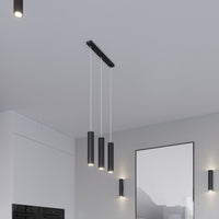 Suspension LED Aigostar noire LOOPEZ 2xGU10, corps en aluminium, 220-240V, IP20, CE RoHS