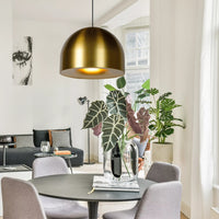 Lucide AKRON hanglamp Ø50cm, E27 fitting, Mat Goud Messing afwerking, IP20, aluminium, CE RoHS