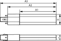 Lampe Philips CorePro LED PLS 5W 3000K G23 2 broches, 520 lumens, 220-240V, compatible EM/Mains