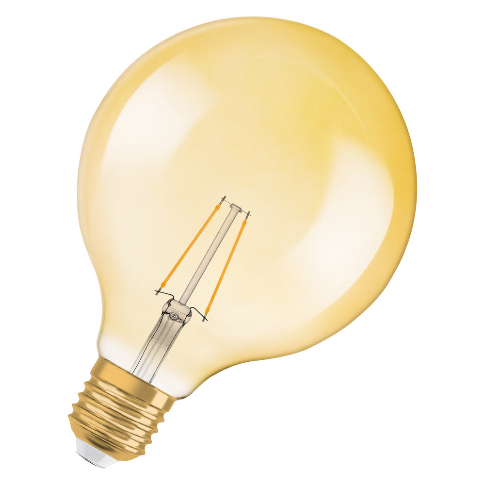 Ledvance Vintage 1906 Globe LED E27 2.5W 2400K Verre doré 220 lumens IP20 non dimmable