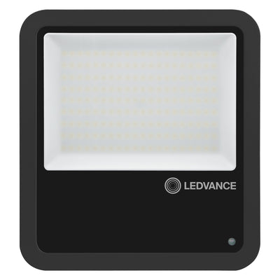 Led-schijnwerper met schemerschakelaar zwart 100w 15000 lumen 100d 4000k koel wit ip66 lichtsensor