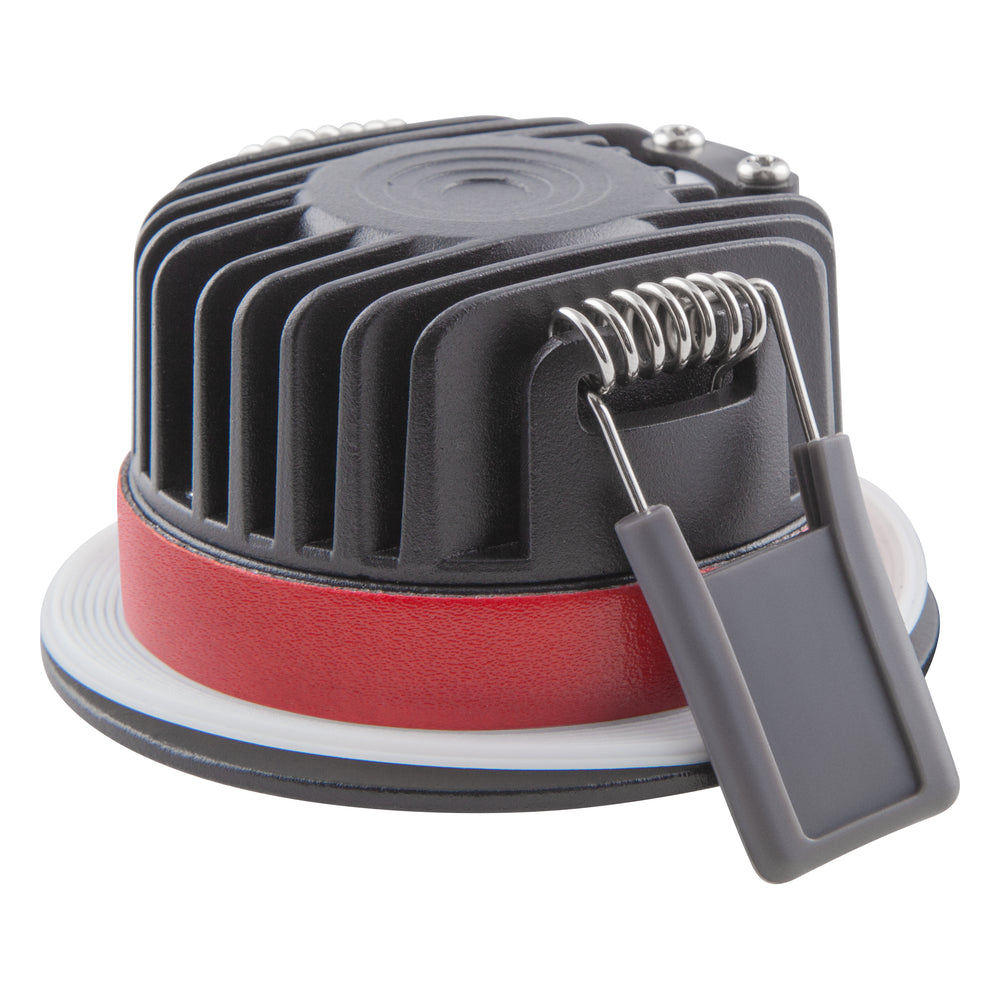 Ledvance brandwerende inbouw LED-spot 8W 3000K dimbaar IP65 Zwart 90CRI 36° bundel