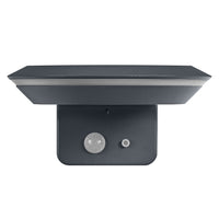 Ledvance Endura Style solar GLOW Wand Sensor LED 3.6W 3000K IP44 Donkergrijs Buitenlamp