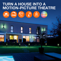 Ledvance Endura Style solar GLOW Wand Sensor LED 3.6W 3000K IP44 Donkergrijs Buitenlamp