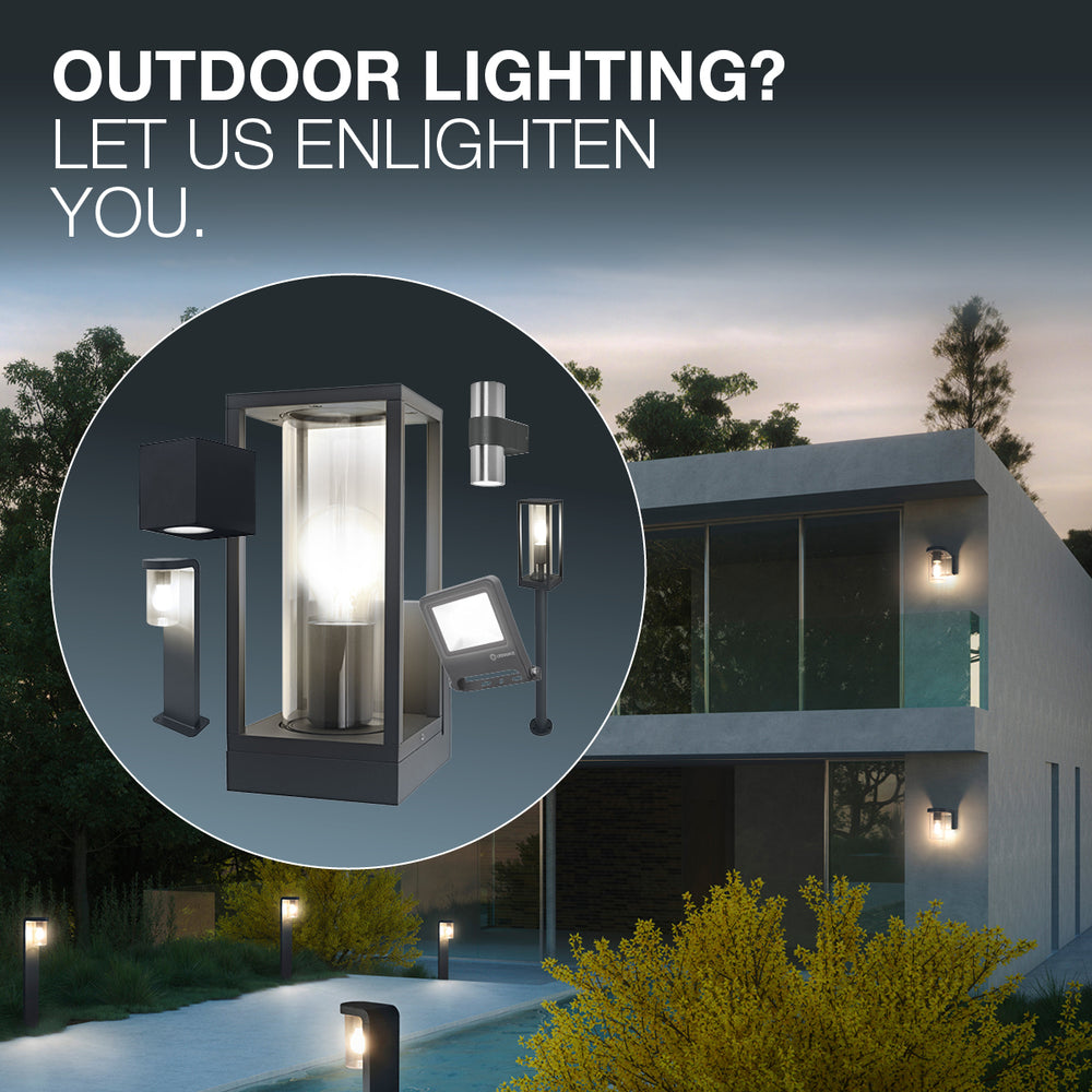 Ledvance ENDURA Style Midi Spot I LED wandlamp 13.5W 3000K 800 lumen IP44 Donkergrijs buiten