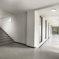 Ledvance LED Bulkhead Rond 300mm 17W IP65 IK10 3000K 4000K Wit Opbouw Wand Plafondlamp