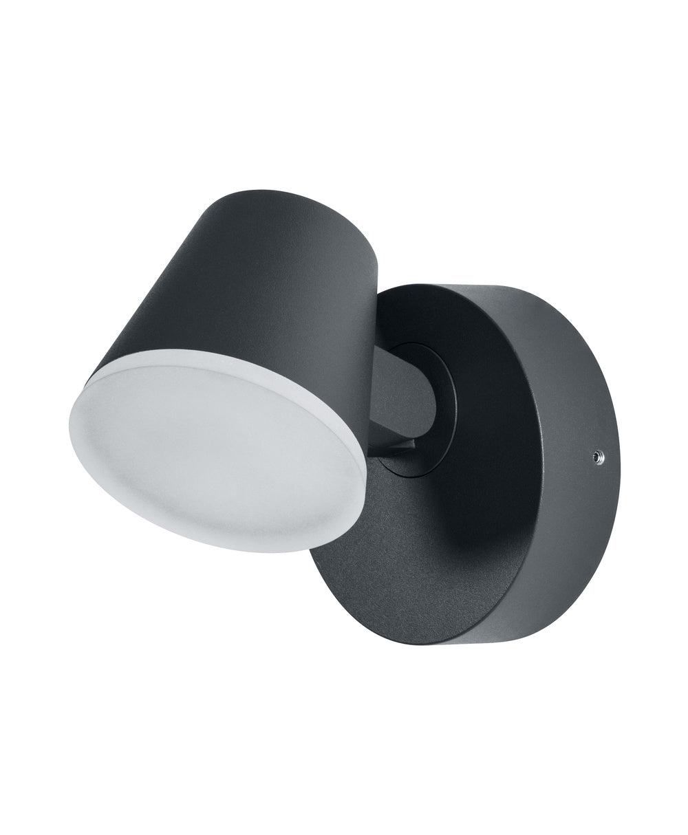 Ledvance ENDURA Style Midi Spot I LED wandlamp 13.5W 3000K 800 lumen IP44 Donkergrijs buiten