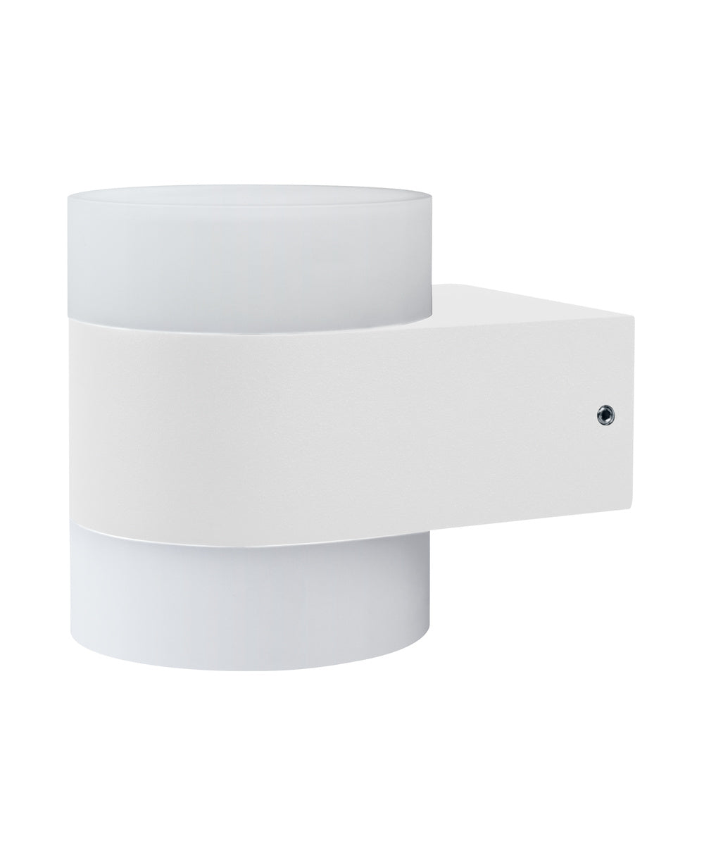 Ledvance ENDURA Style UpDown Puck LED Wandlamp 12.5W 3000K 980 lumen IP44 Wit Aluminium Buiten