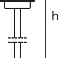 Ledvance ENDURA Classic Post 80cm E27 Buiten RVS LED Padverlichting IP44
