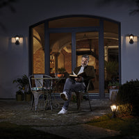 Ledvance ENDURA Classic Tradition Applique murale avec détecteur E27 Or Noir Extérieur IP44 Aluminium coulé