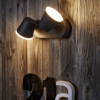 Ledvance ENDURA Style Midi Spot I LED wandlamp 13.5W 3000K 800 lumen IP44 Donkergrijs buiten