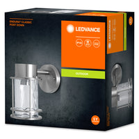 Ledvance ENDURA Classic Post Down E27 buiten wandlamp roestvrij staal glas IP44 220-240V 60W max