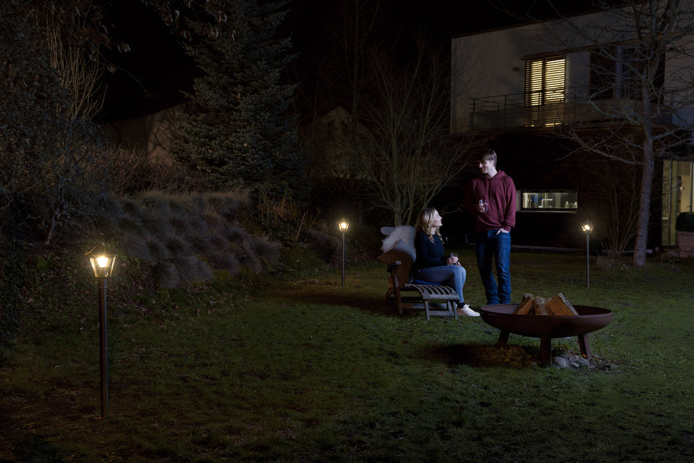 Ledvance ENDURA Classic Tradition 33cm Buitenlantaarn E27 Zwart/Goud IP44 Gegoten Aluminium