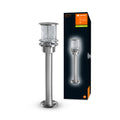Lampe d’extérieur en acier inoxydable Ledvance ENDURA Classic Post 55cm E27 IP44 avec diffuseur en verre