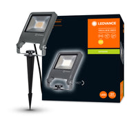 Ledvance ENDURA Garden Flood Spike LED Buitenlamp 20W 3000K 1700 lumen IP65 Donkergrijs