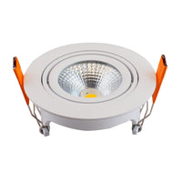 Spot encastré LED LCB 95mm IP65 blanc 5W 420 lumen 2700K blanc chaud