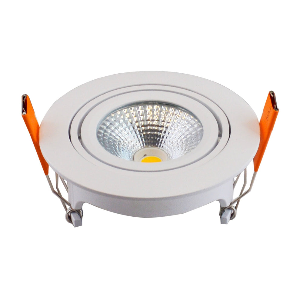 Spot encastré LED LCB 95mm IP65 blanc 5W 420 lumen 2700K blanc chaud
