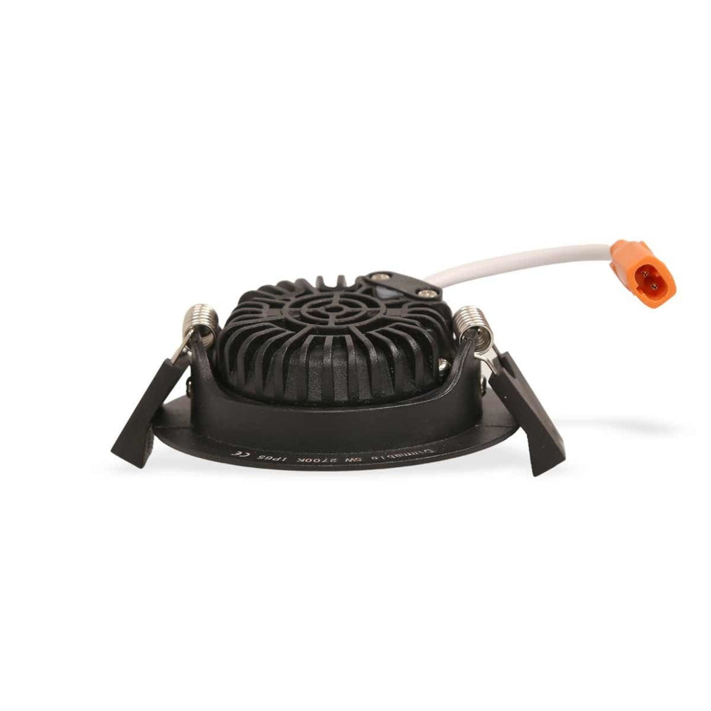 spot encastré à LED 85mm noir IP65 5W 420 lumens 6000K dimmable