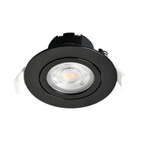 Braytron 7W dimbare LED-spotlight, 630 lumen, 3IN1 kleurtemperatuur, zwart, CRI >80, IP20