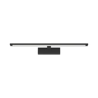 Braytron lampe miroir LED 12W, 900 lumens, CCT 3-en-1, IP44, aluminium noir, longueur 600 mm