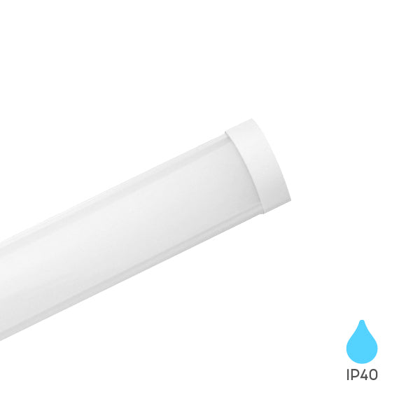 Braytron réglette LED 35W 6500K 3600 lumens IP40 220-240V Blanc 1175mm éclairage intérieur blanc froid