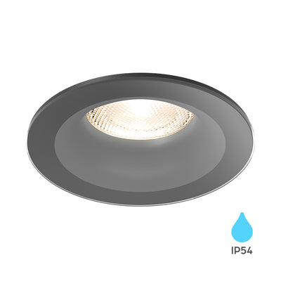 Braytron LED inbouwspot 7W IP54 Aluminium Zwart 89mm zaagmaat 70mm binnenverlichting
