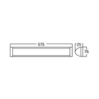 Applique murale LED Braytron 18W 4000K 1800 lumens IP40 Blanc 575mm éclairage intérieur en réglette