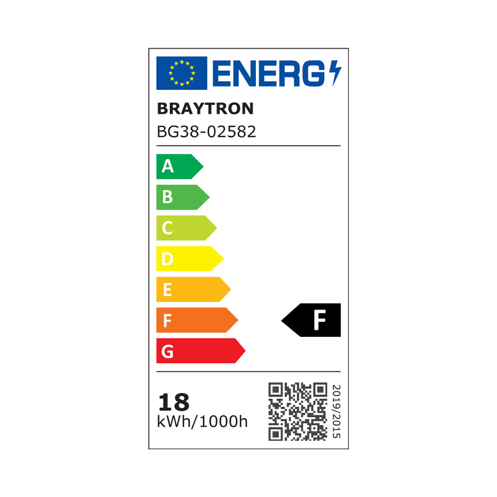 Braytron LED wandlamp 2x9W 3-in-1 CCT 1780 lumen Grijs IP65 IK08 buitenverlichting