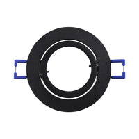 Spot encastré rond LED Braytron, Aluminium noir, Douille MR16, 35W max, Éclairage intérieur IP20