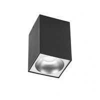 LED plafondspot - Cube Mat Zwart 95x95x138 mm - Excl. LED Spot